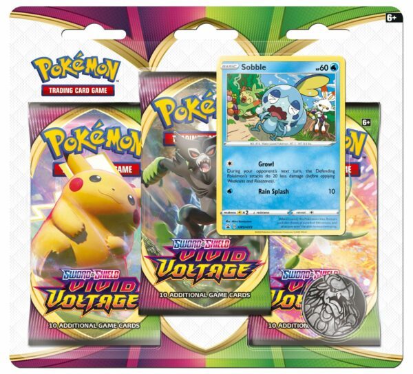 Pokémon SS4 - Vivid Voltage - 3 Booster Blister Sobble