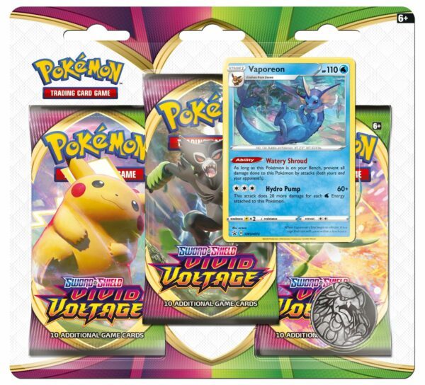 Pokémon SS4 - Vivid Voltage - 3 Booster Blister Vaporeon