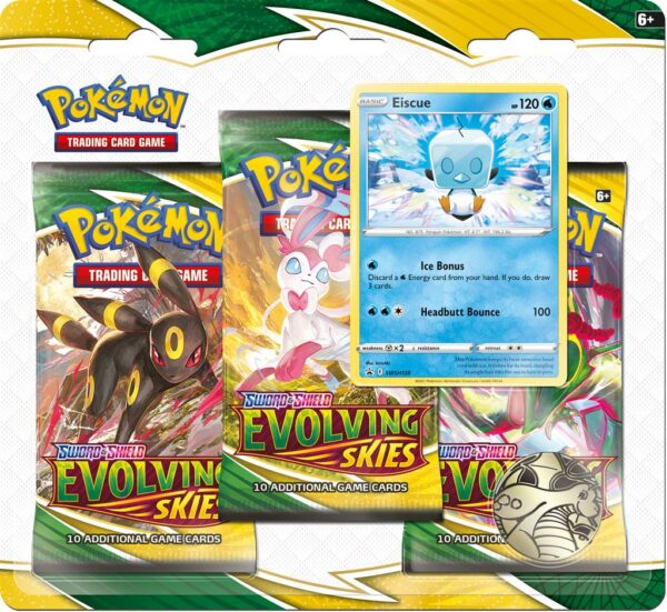 SS7 Evolving Skies - 3 Booster Blister - Eiscue