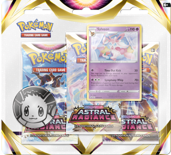 Pokémon SS10 - Astral Radiance - 3 Booster Blister Sylveon