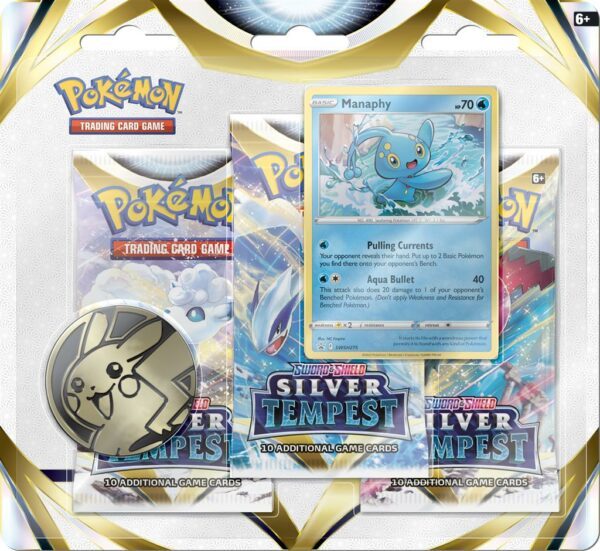 Pokémon SS12 - Silver Tempest - 3 Booster Blister Manaphy