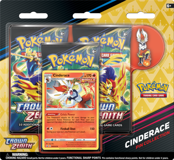 Pokémon SS12.5 - Crown Zenith - Pin Collection Cinderace