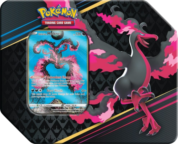 Pokémon SS12.5 - Crown Zenith - 7" Special Art Tin Galarian Moltres