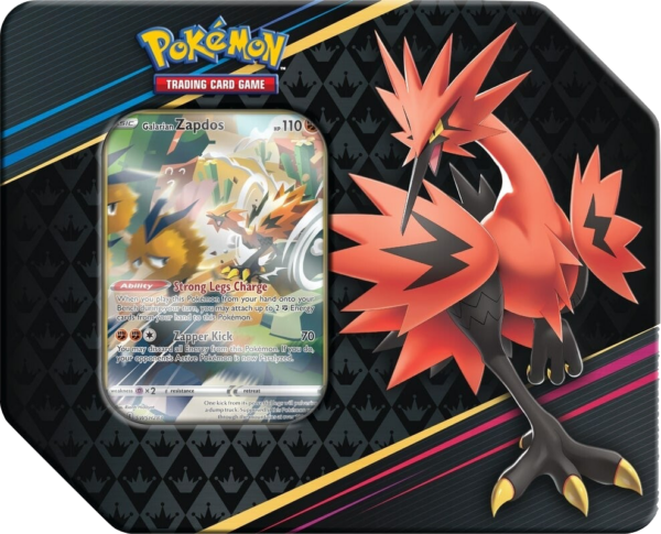 Pokémon SS12.5 - Crown Zenith - 7" Special Art Tin Galarian Zapdos