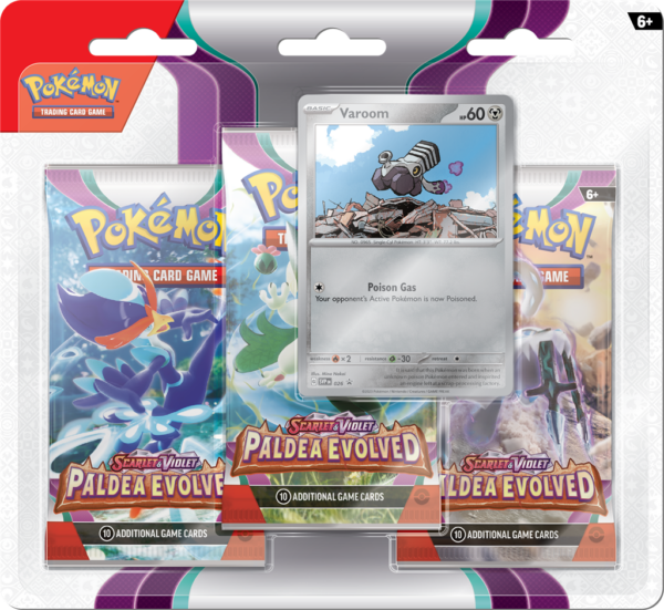 Pokémon SV2 - Paldea Evolved -3 Booster Blister Varoom