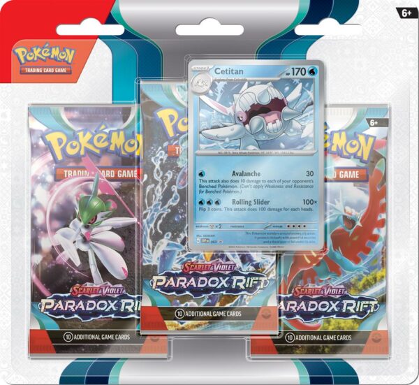 Pokémon SV4 - Paradox Rift - 3 Booster Blister Cetitan