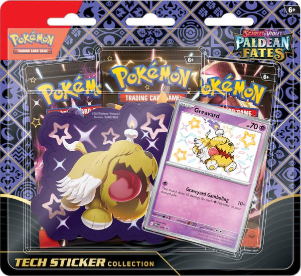 Pokémon SV4.5 - Paldean Fates - Tech Sticker Blister Greavard