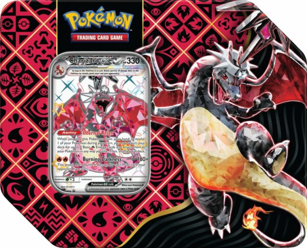 Pokémon SV4.5 - Paldean Fates - ex Tin Charizard ex 5-pack
