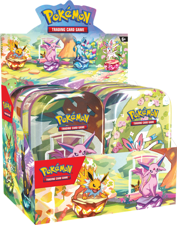 Pokémon - SV8.5 Prismatic Evolutions - Mini Tin Display (8 tins)